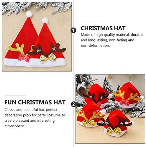 ליובו 4 יחידות חג המולד כובע פסטיבל קישוטי קטיפה חג המולד למבוגרים כובע עבור חג המולד דקור חג המולד קישוט אביזרים