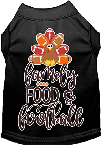 חולצת כלבים של משפחה, אוכל, אוכל וכדורגל