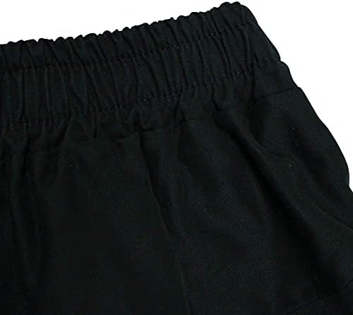 מכנסי מטען לנשים GuyueQiqin, מזדמנים בצבע אחיד חיצוני אלסטי גבוה מותניים גבוהים מכנסי אימון עם כיסים עם כיסים