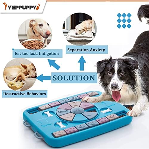 צעצועי פאזל אינטראקטיביים לכלבים כדי לשמור עליהם עסוקים ברמה 2,3 - משחק לשעמום לכלבים חכמים - מזין איטי - אימון IQ - העשרה