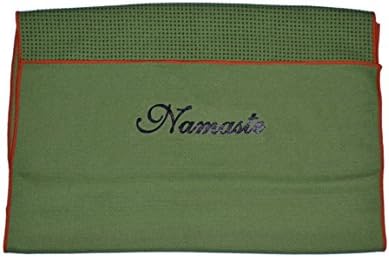 Namaste Skidless Premium Premium Size מגבת יוגה עם אחיזה ללא החלקה; פעילות גופנית, כושר, פילאטיס וציוד יוגה