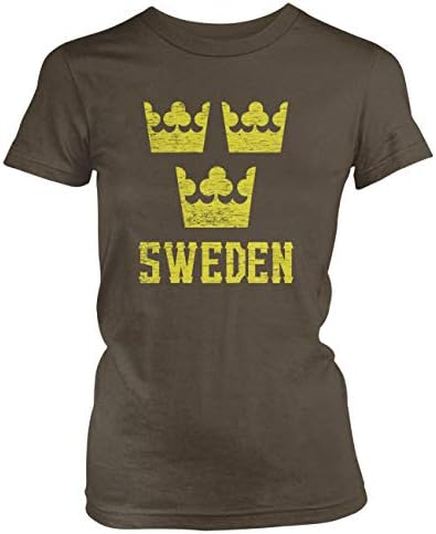 אמדסקו ג ' וניור של שוודי גאווה שוודיה כתרים חולצה