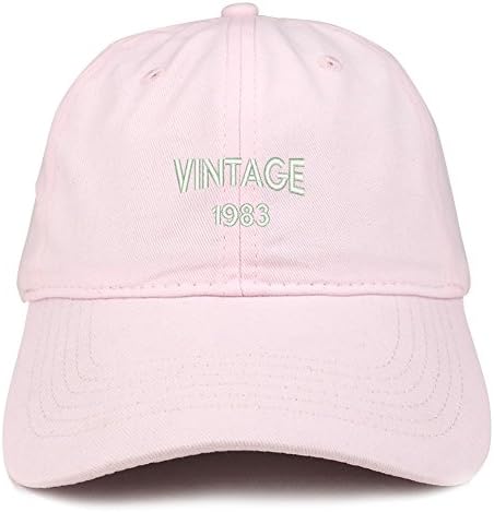 טרנדי הלבשה חנות קטן בציר 1983 רקום 40 יום הולדת מתכוונן כותנה כובע